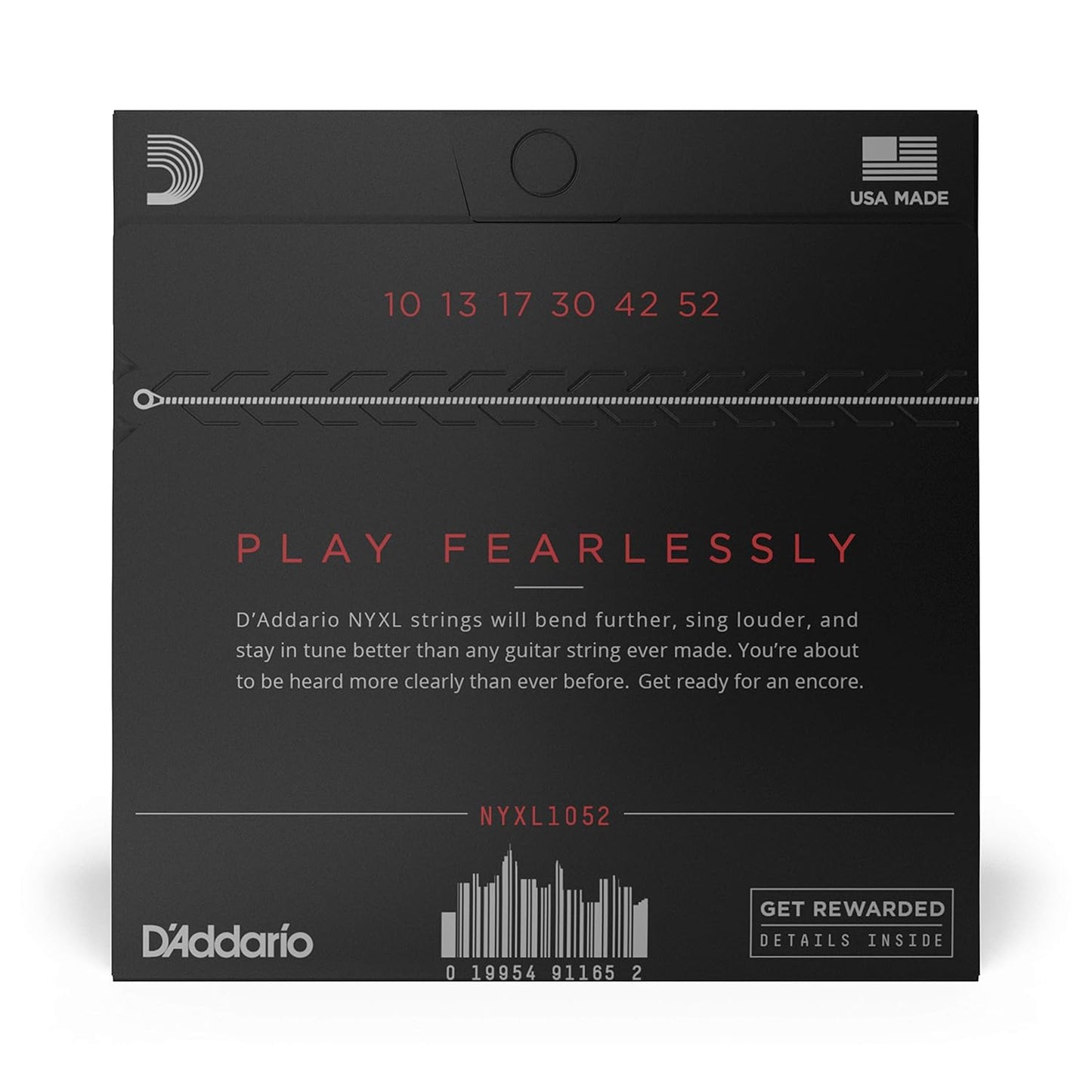 D'Addario NYXL1052 10-52 Nickel Wound Electric Guitar Strings