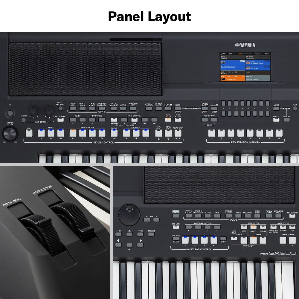 Yamaha PSR-SX600 Digital Workstation With 61 Keys