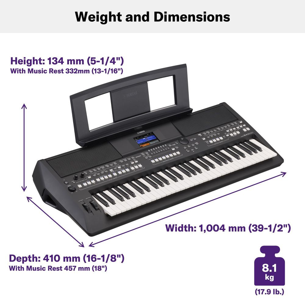 Yamaha PSR-SX600 Digital Workstation With 61 Keys