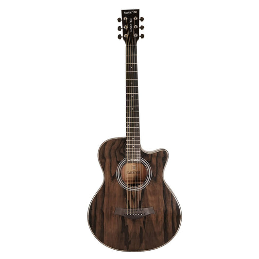 Kadence Acoustica Series | Black Ash Wood Acoustic Guitar with Truss Rod