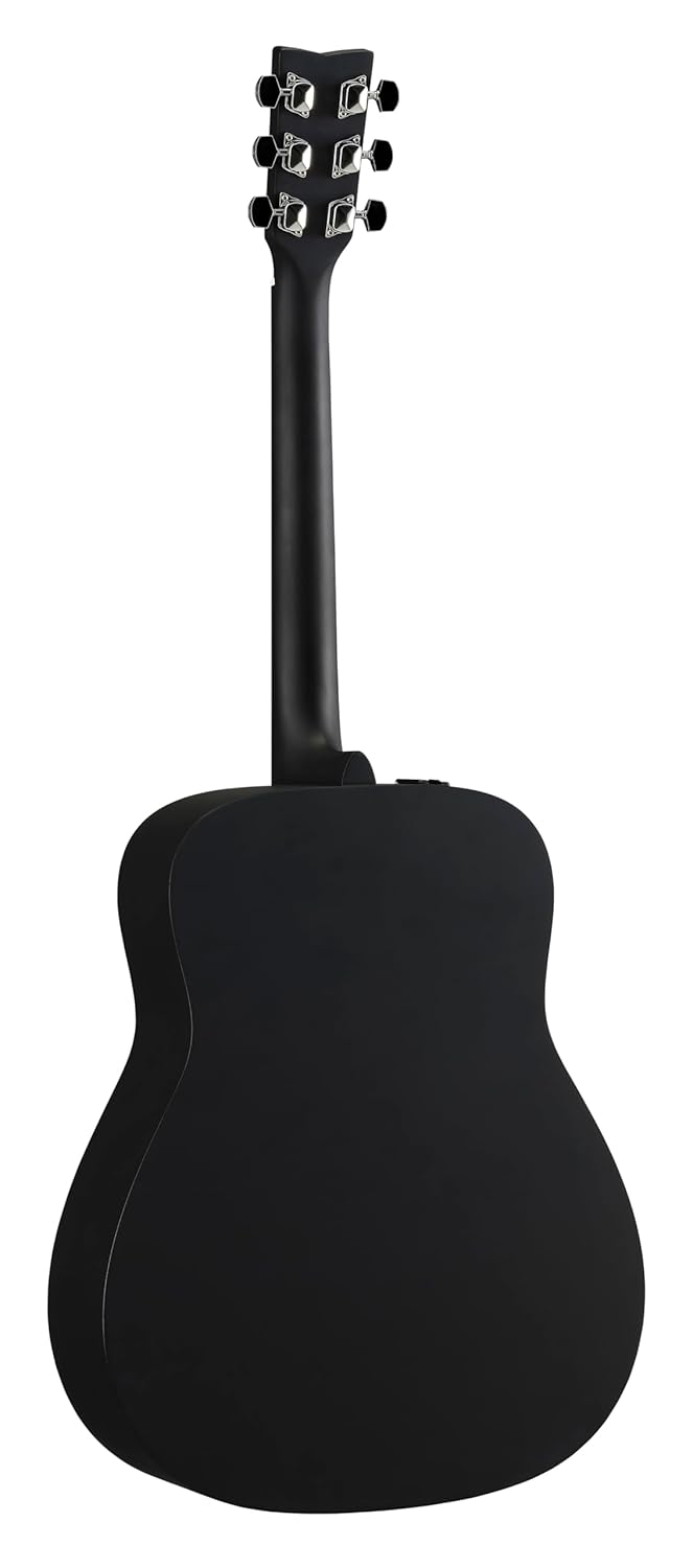 Yamaha FX280 Electro-Acoustic Guitar – Black Finish, 6-String, Cutaway Design, Spruce Top, Rosewood Fretboard