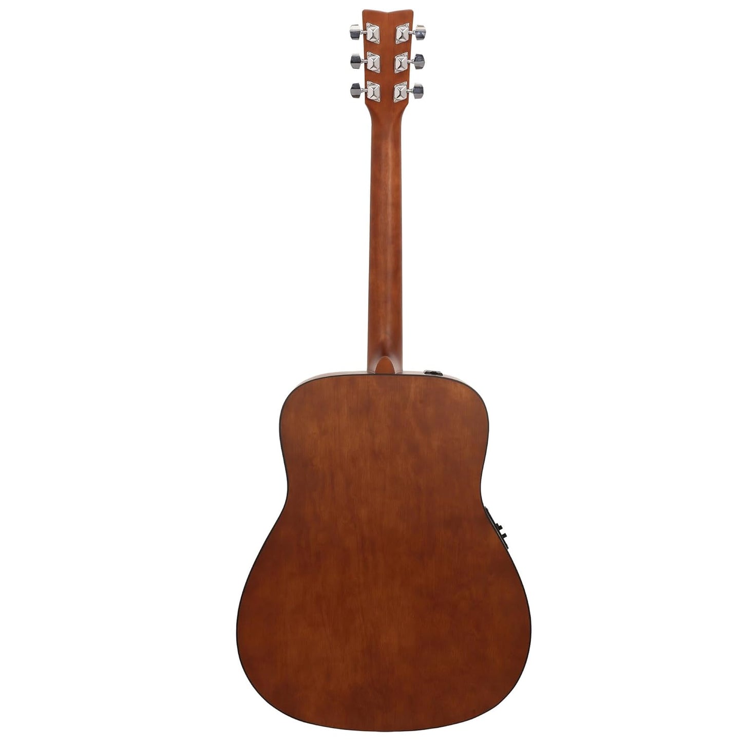Yamaha FX280 Electro Acoustic Guitar, Natural Finish, Full-Size Dreadnought Body, 6-String with Built-in Pickup & Preamp