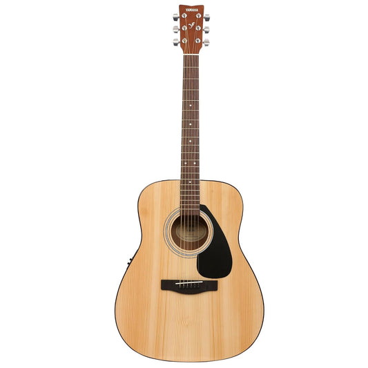 Yamaha FX280 Electro Acoustic Guitar, Natural Finish, Full-Size Dreadnought Body, 6-String with Built-in Pickup & Preamp