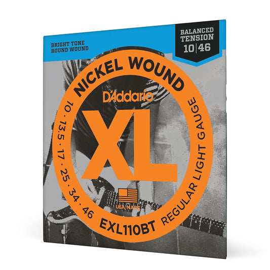 D'Addario EXL110BT Nickel Wound 10-46 Regular Light Electric Guitar Strings