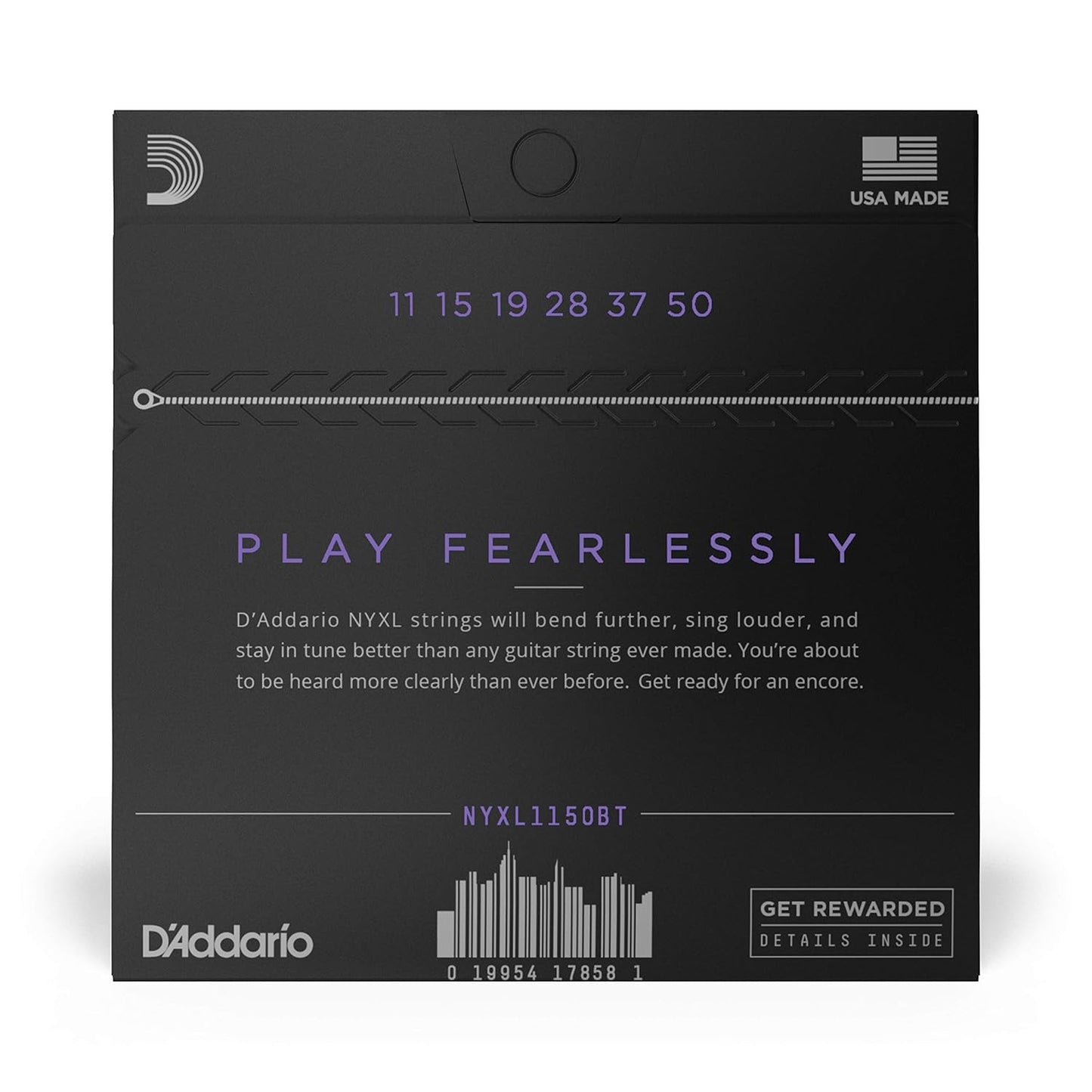 D'Addario NYXL1150BT Nickel Wound Electric Guitar Strings, Balanced Tension Medium