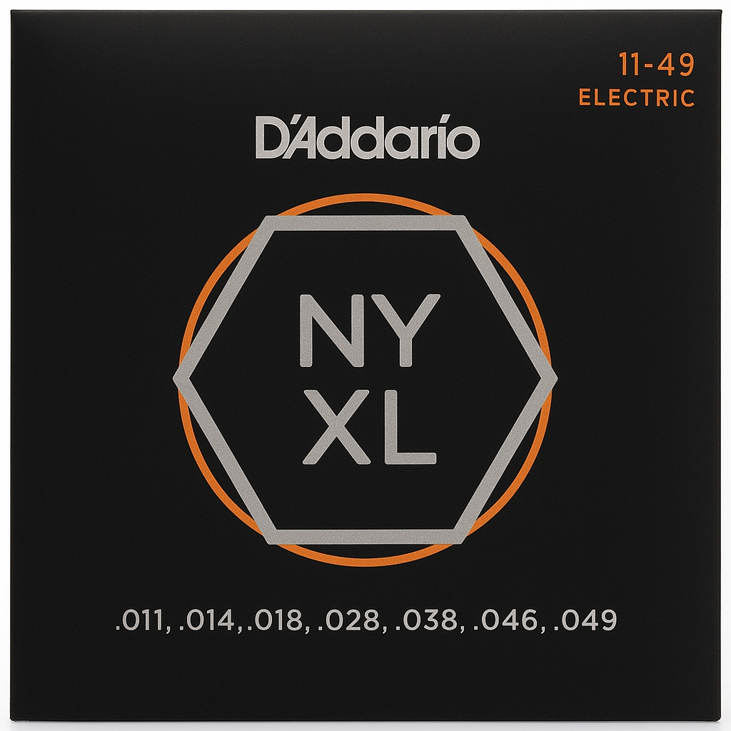 D’Addario NYXL1149 electric guitar strings (Medium gauge, 11-49)