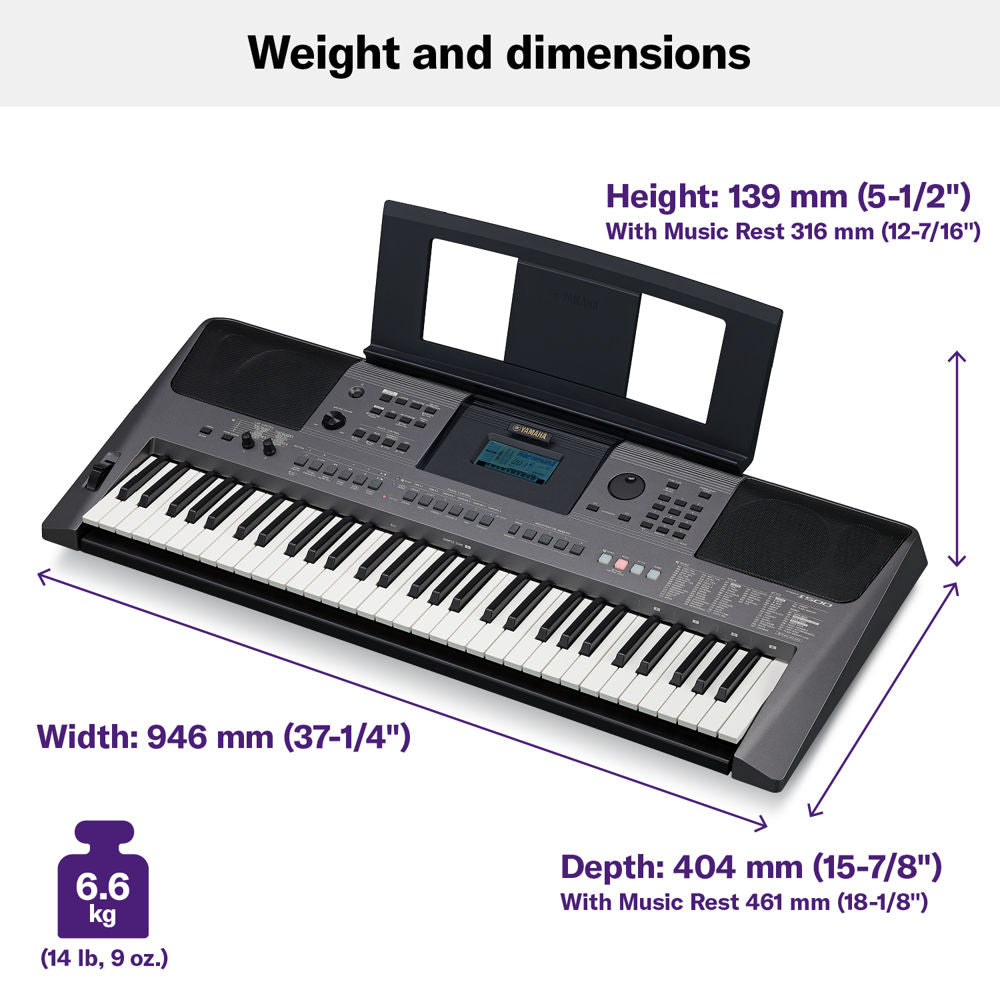 Yamaha PSR-I500 Portable Keyboard 61 Keys